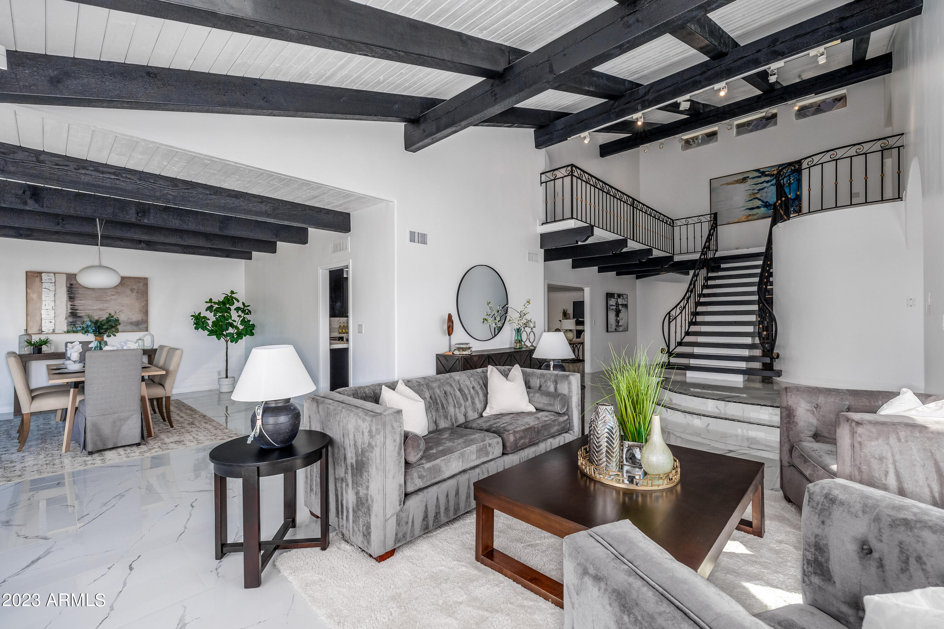 5339 East Desert Vista Road Paradise Valley, AZ 85253 - Photo 14 of 93 Living Room with VIEWS