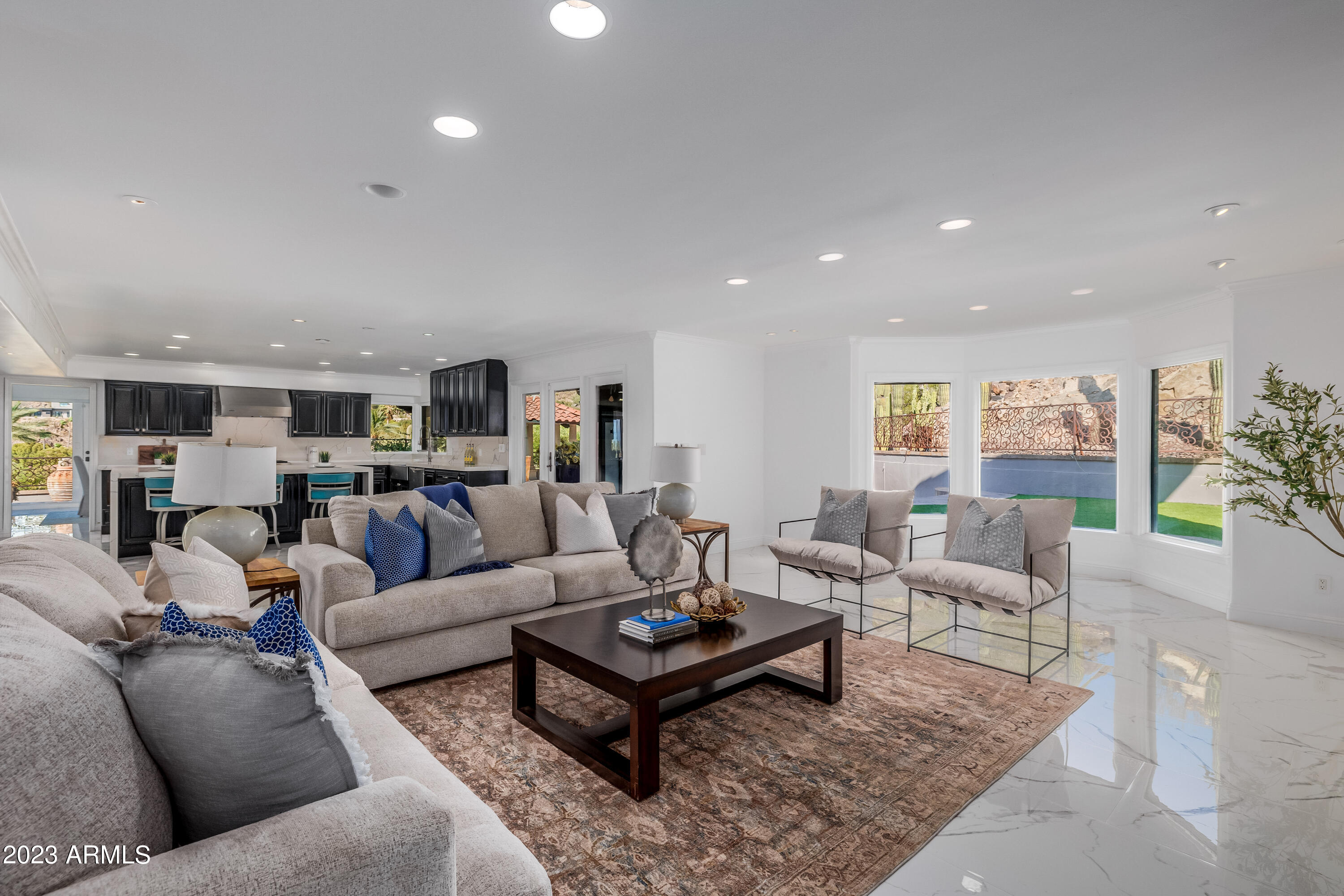 5339 East Desert Vista Road Paradise Valley, AZ 85253 - Photo 17 of 93 a living room with furniture rug and window