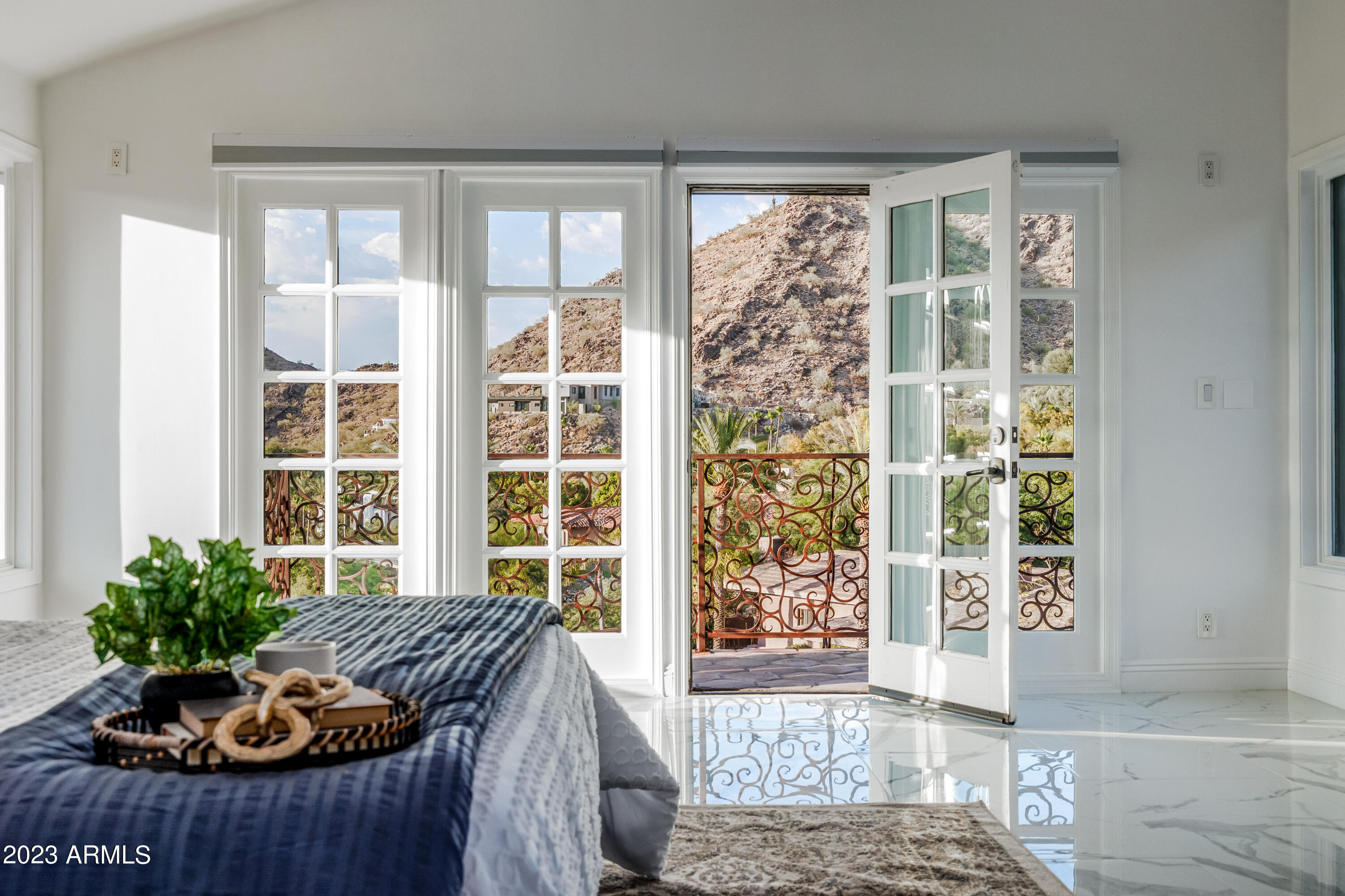 5339 East Desert Vista Road Paradise Valley, AZ 85253 - Photo 29 of 93 a living room with furniture and a potted plant