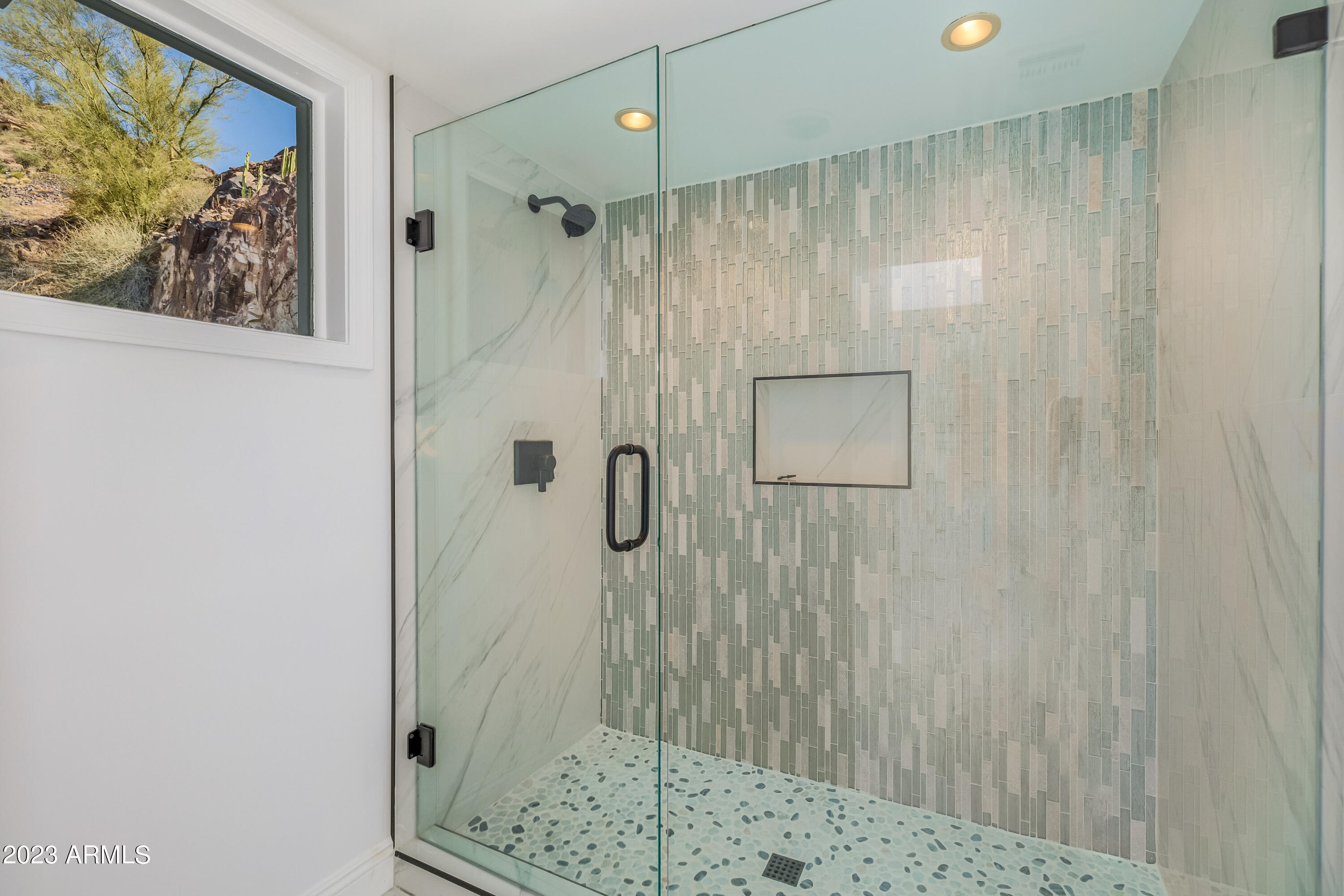 5339 East Desert Vista Road Paradise Valley, AZ 85253 - Photo 41 of 93 a bathroom with a shower and a sink