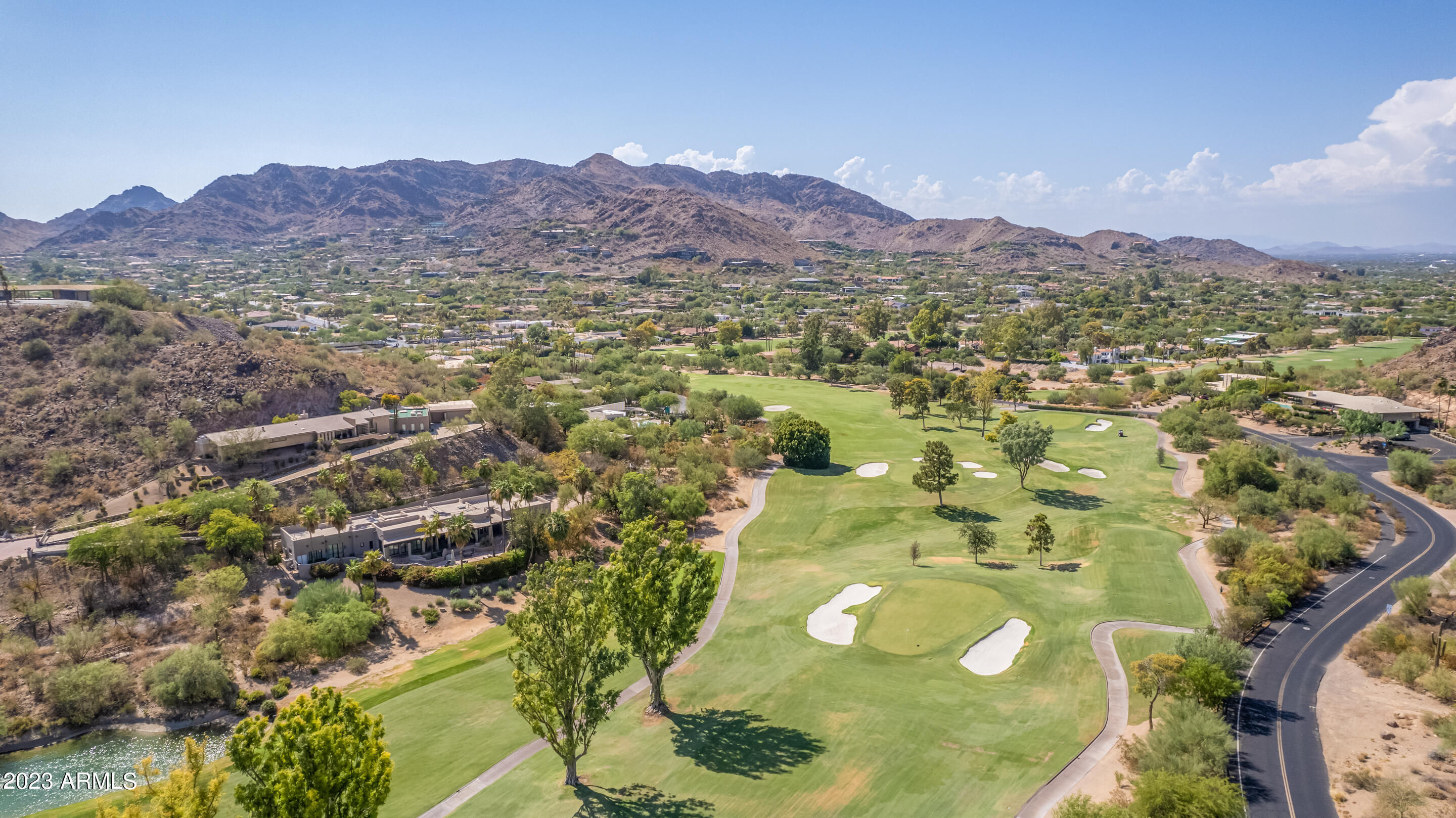 5339 East Desert Vista Road Paradise Valley, AZ 85253 - Photo 88 of 93 a view of a city with mountains in the background