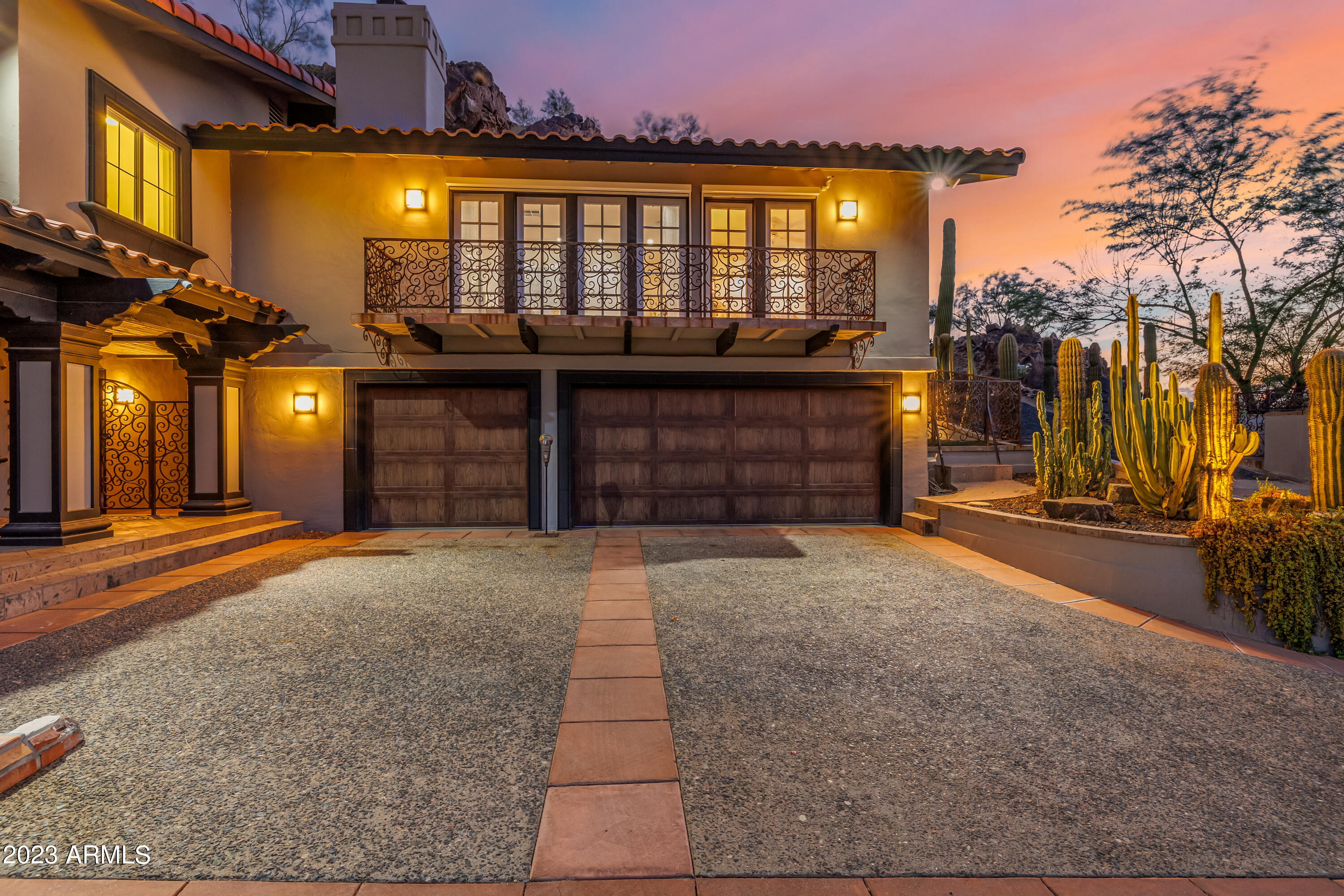 5339 East Desert Vista Road Paradise Valley, AZ 85253 - Photo 9 of 93 a front view of a building with a street