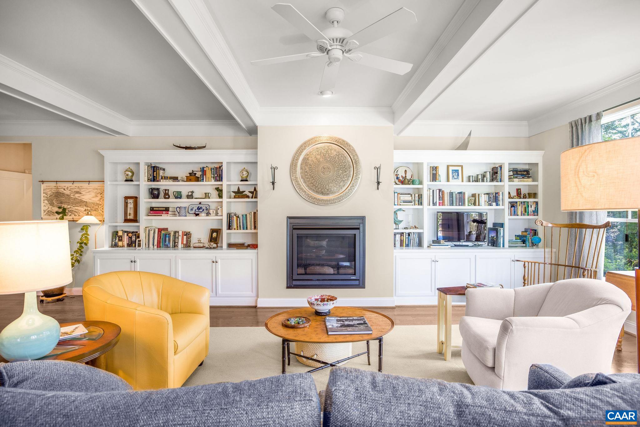 537 Trailside Drive Charlottesville, VA 22911 - Photo 14 of 52 a living room with fireplace furniture and a large window