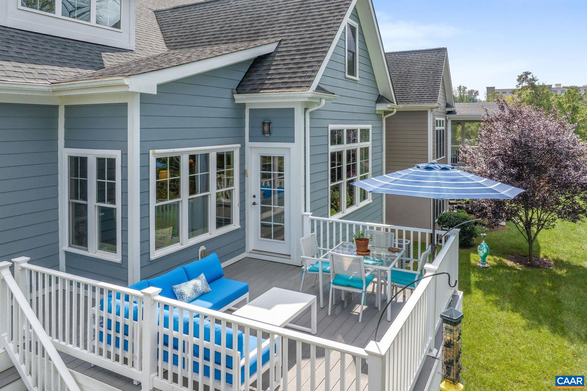 537 Trailside Drive Charlottesville, VA 22911 - Photo 8 of 52 a view of a house with a deck and furniture