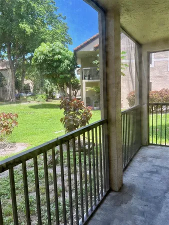 a view of a porch
