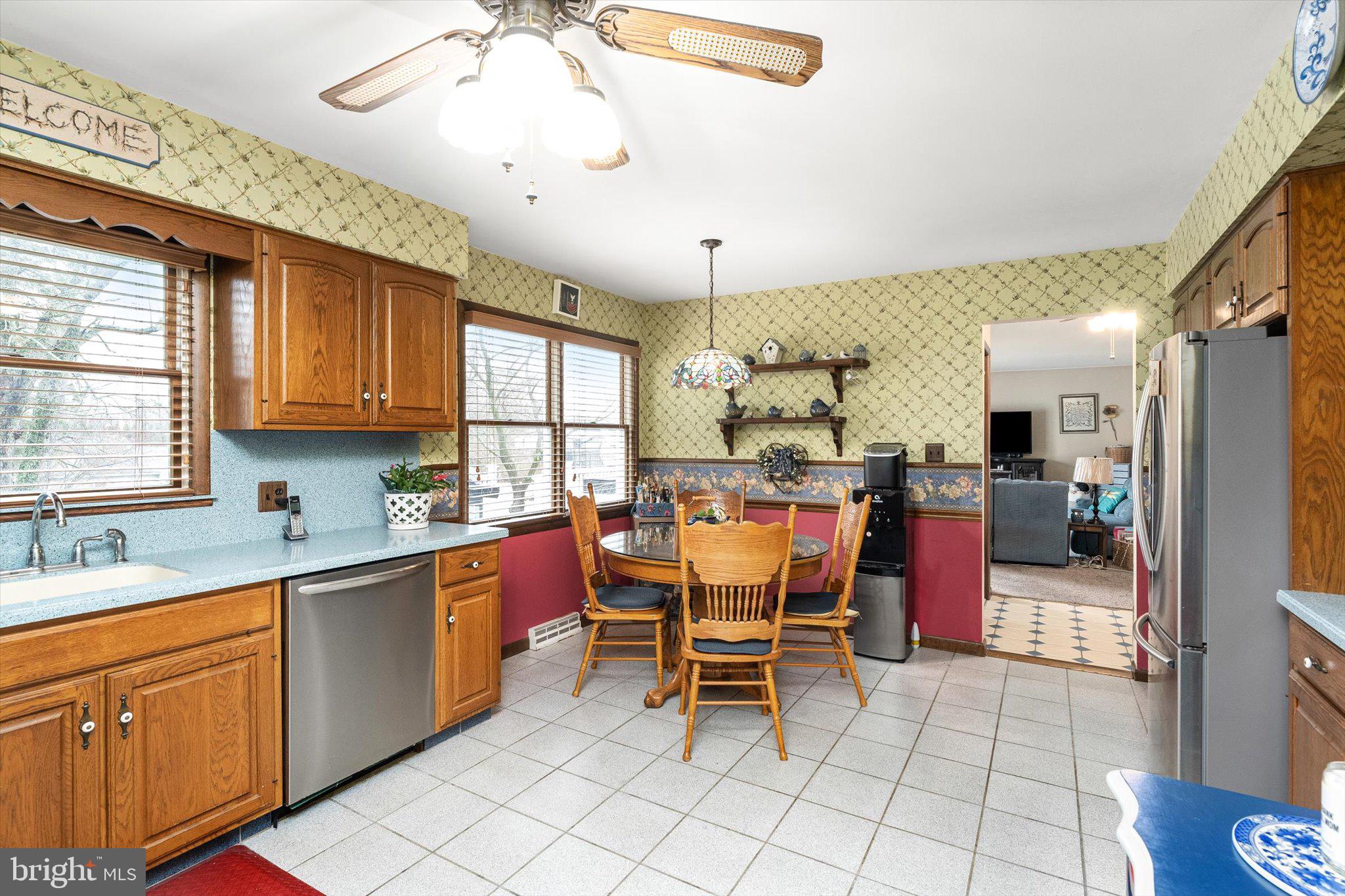 3 Eleanor Drive Wrightstown, NJ 08562 - Photo 13 of 28 a kitchen with stainless steel appliances kitchen island granite countertop a sink and cabinets