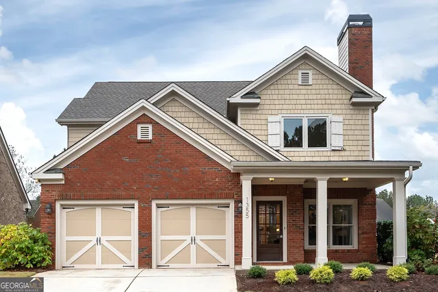 a front view of a house