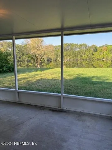a view of a backyard with garden