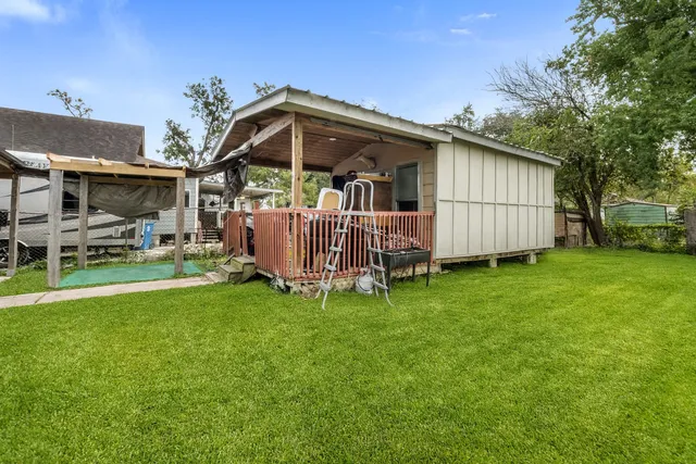 a view of a house with a porch