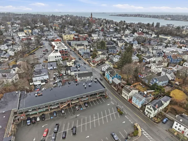 an aerial view of a city