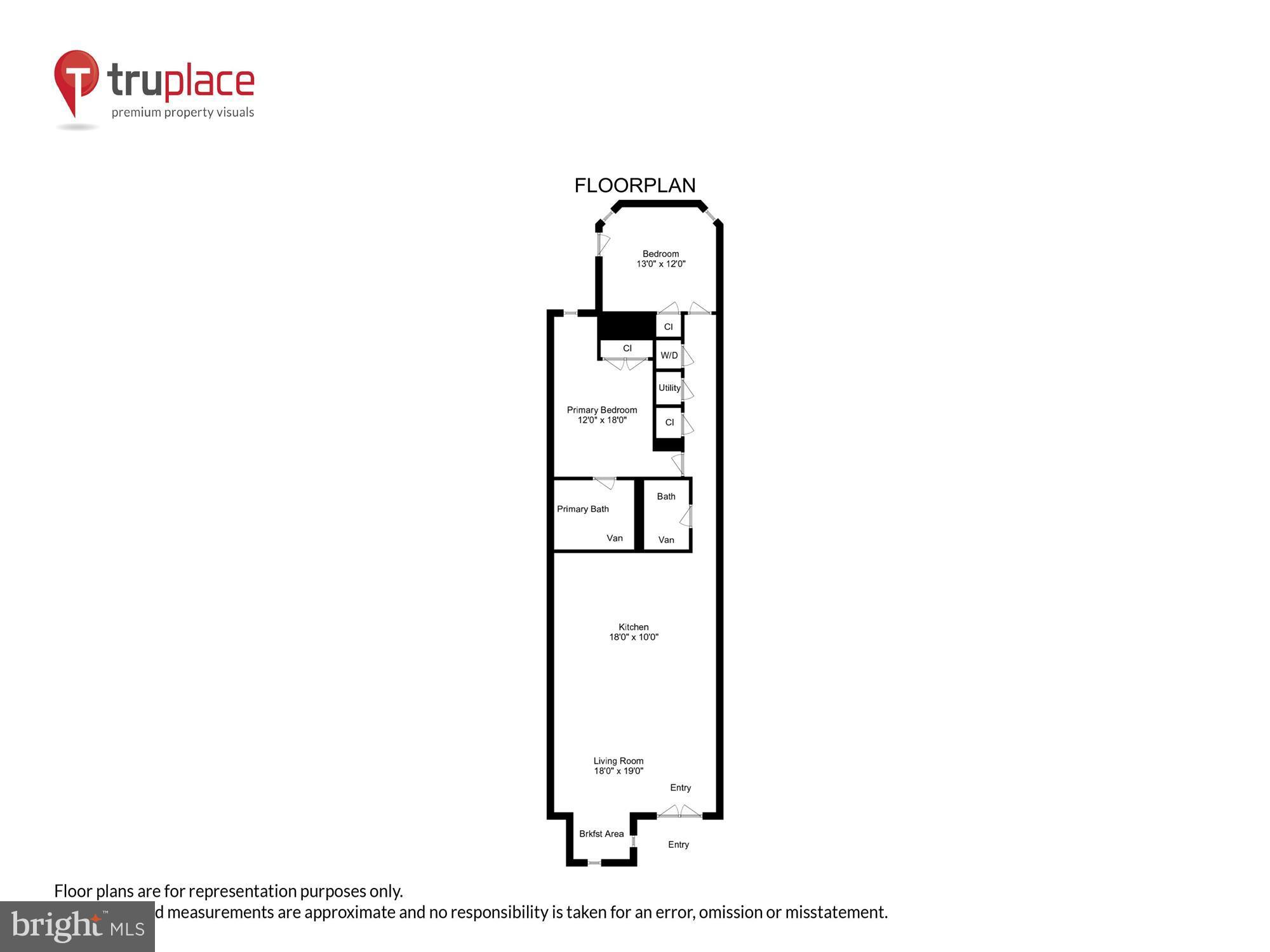 1832 16th Street Northwest, Unit 1 Washington, DC 20009 - Photo 25 of 25 a picture of a floor plan