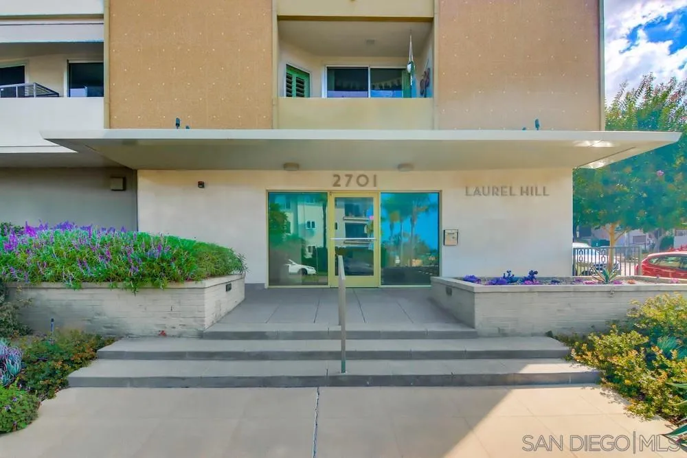 2701 2nd Avenue, Unit 201 San Diego, CA 92103 - Photo 2 of 39 a front view of a house with garden
