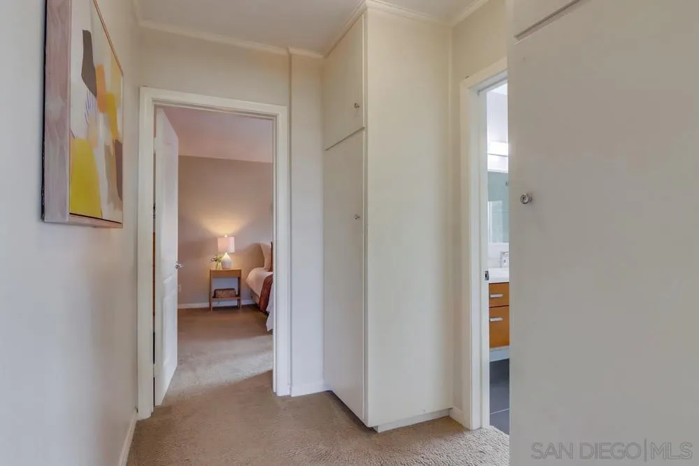 2701 2nd Avenue, Unit 201 San Diego, CA 92103 - Photo 27 of 39 a view of a bedroom from a hallway