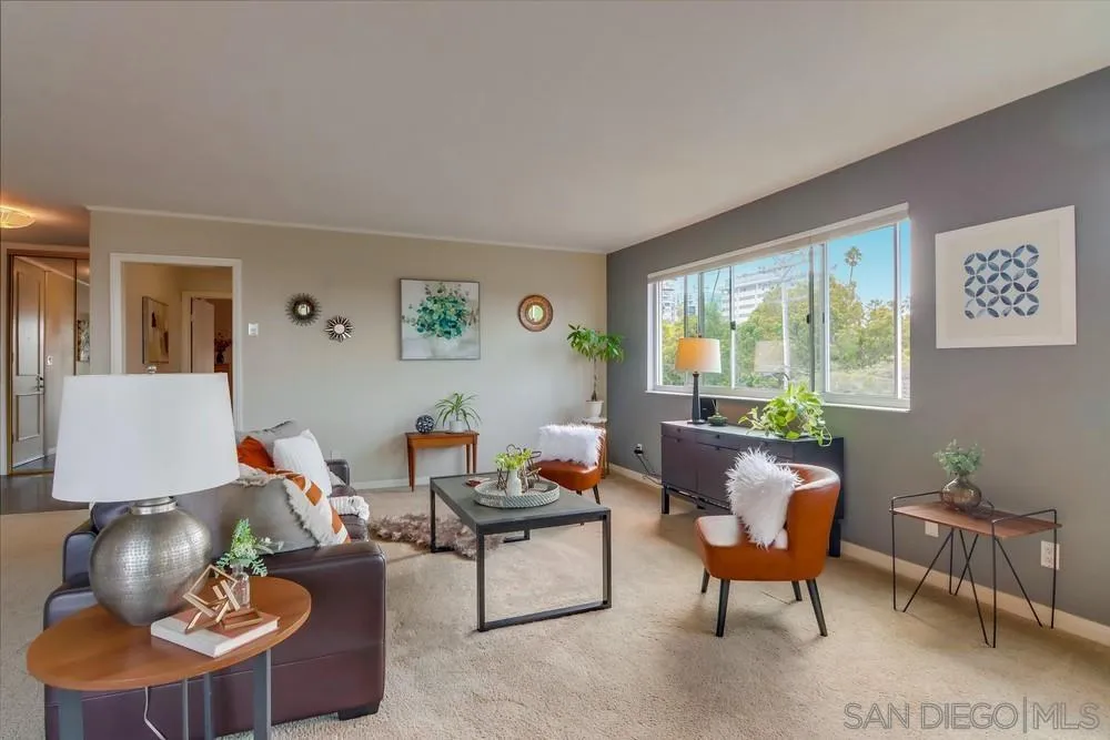 2701 2nd Avenue, Unit 201 San Diego, CA 92103 - Photo 10 of 39 a living room with furniture and a window