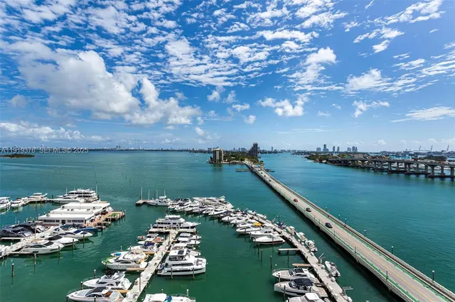 a view of a lake with outdoor space