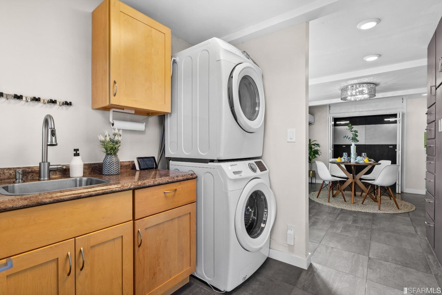 1854 Key Boulevard El Cerrito, CA 94530 - Photo 21 of 43 a utility room with sink dryer and washer