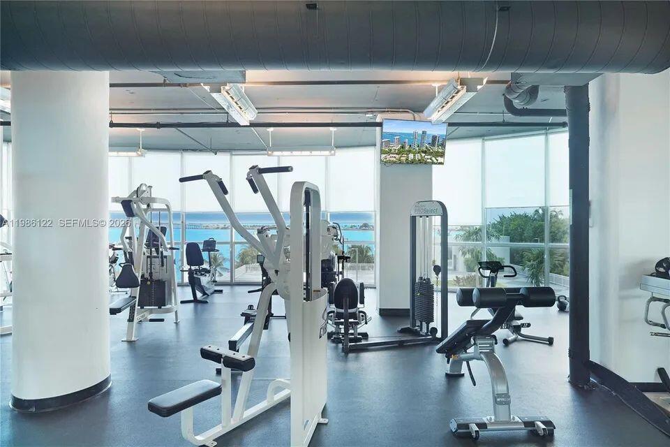 2101 Brickell Avenue, Unit 507 Miami, FL 33129 - Photo 23 of 25 a view of a room with gym equipment