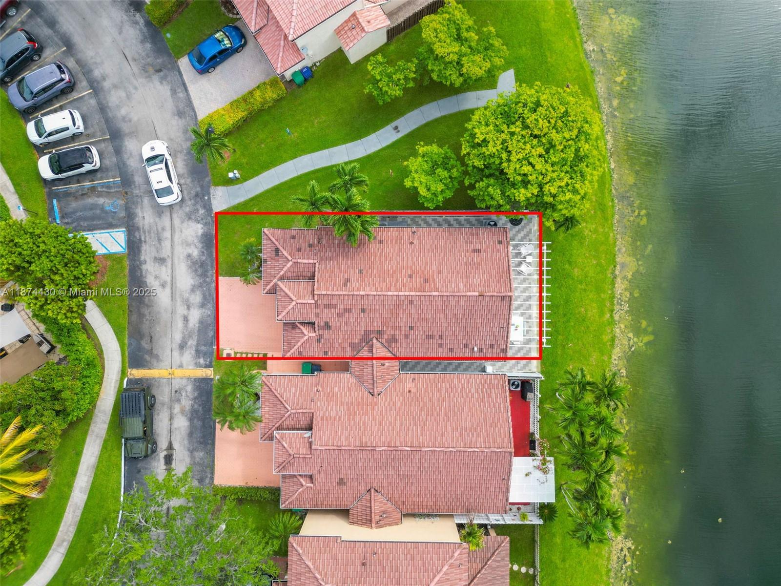 16300 Southwest 102nd Street Miami, FL 33196 - Photo 34 of 40 an aerial view of residential house with outdoor space and swimming pool