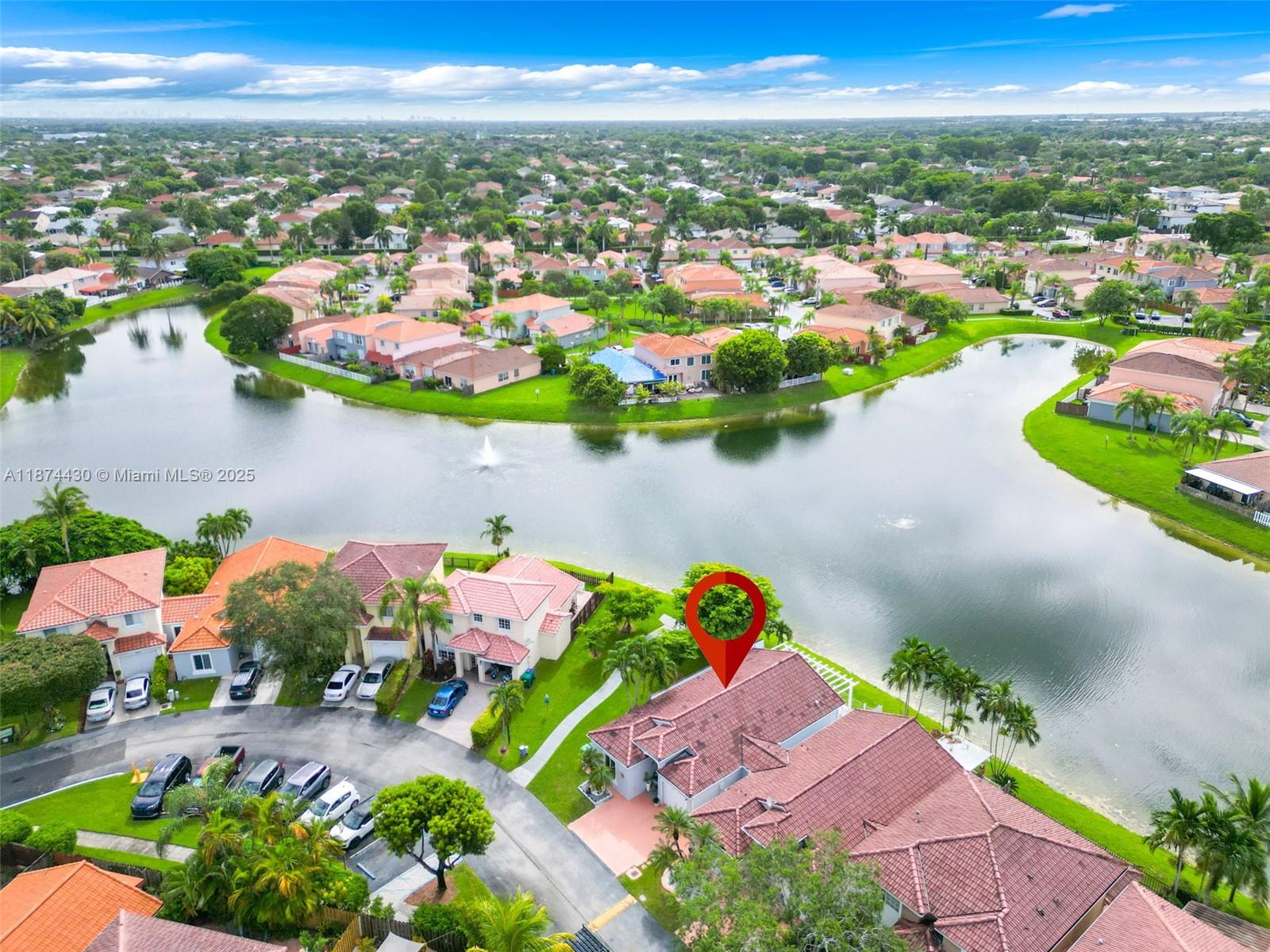 16300 Southwest 102nd Street Miami, FL 33196 - Photo 38 of 40 an aerial view of a houses and an outdoor space