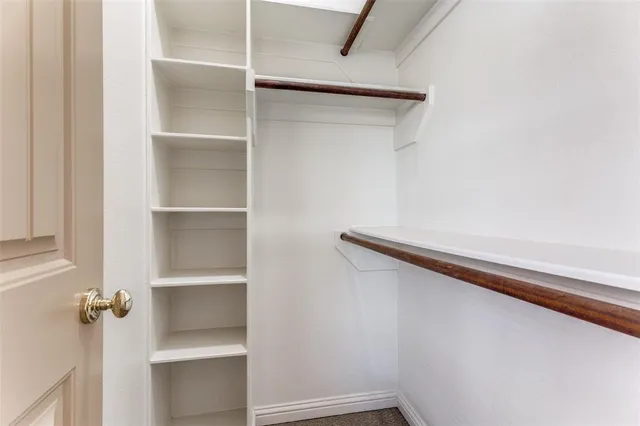 a close view of closet