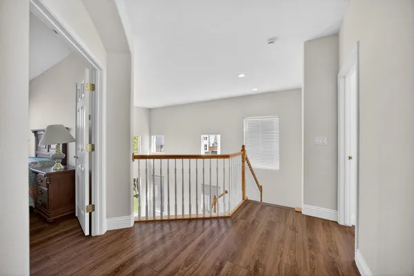 a bathroom with a shower and a toilet