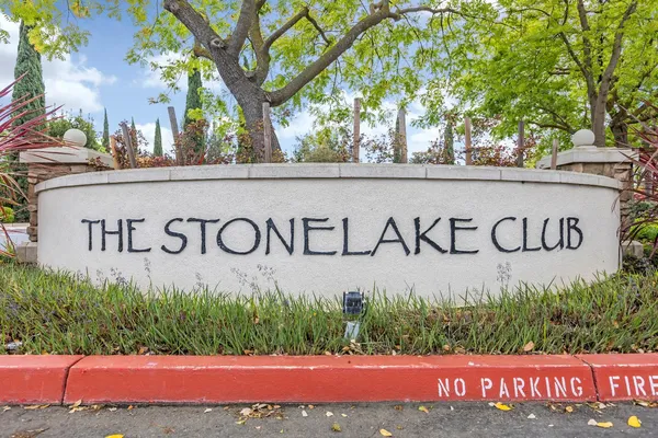 a view of a yard with a patio