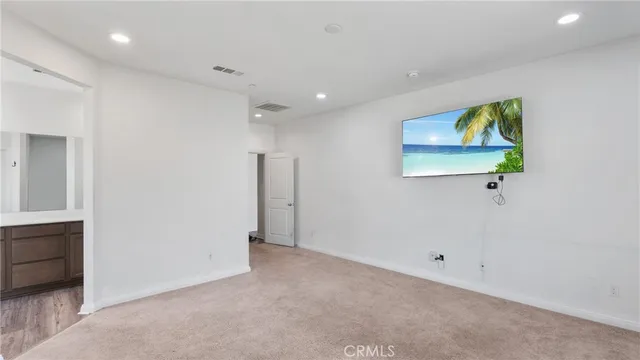 a view of an empty room