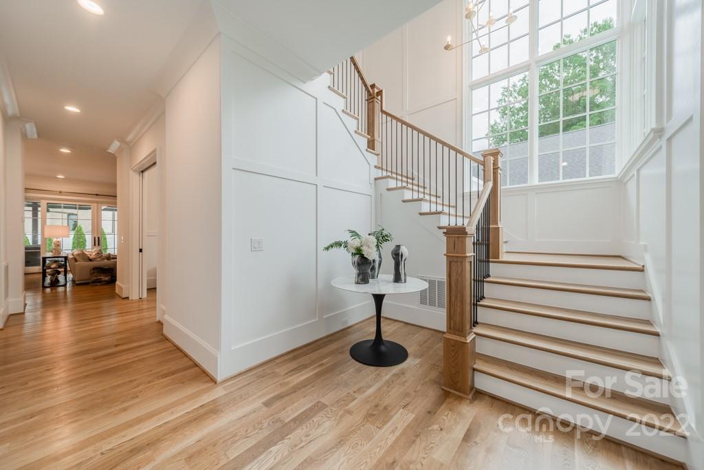 2801 Sharon Road Charlotte, NC 28211 - Photo 3 of 45 a view of entryway and hall with wooden floor