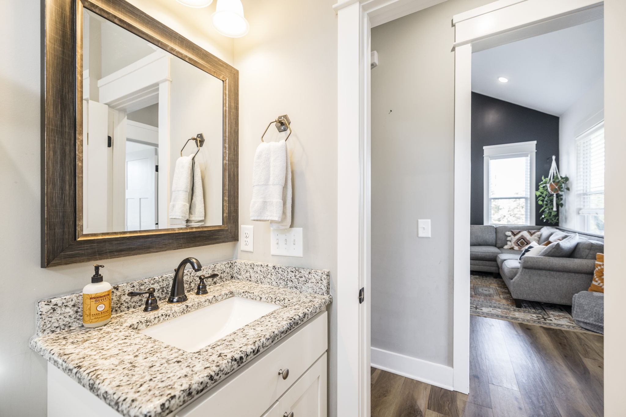 324 East Biggs Road Portland, TN 37148 - Photo 34 of 57 a en suite bathroom with a granite countertop sink