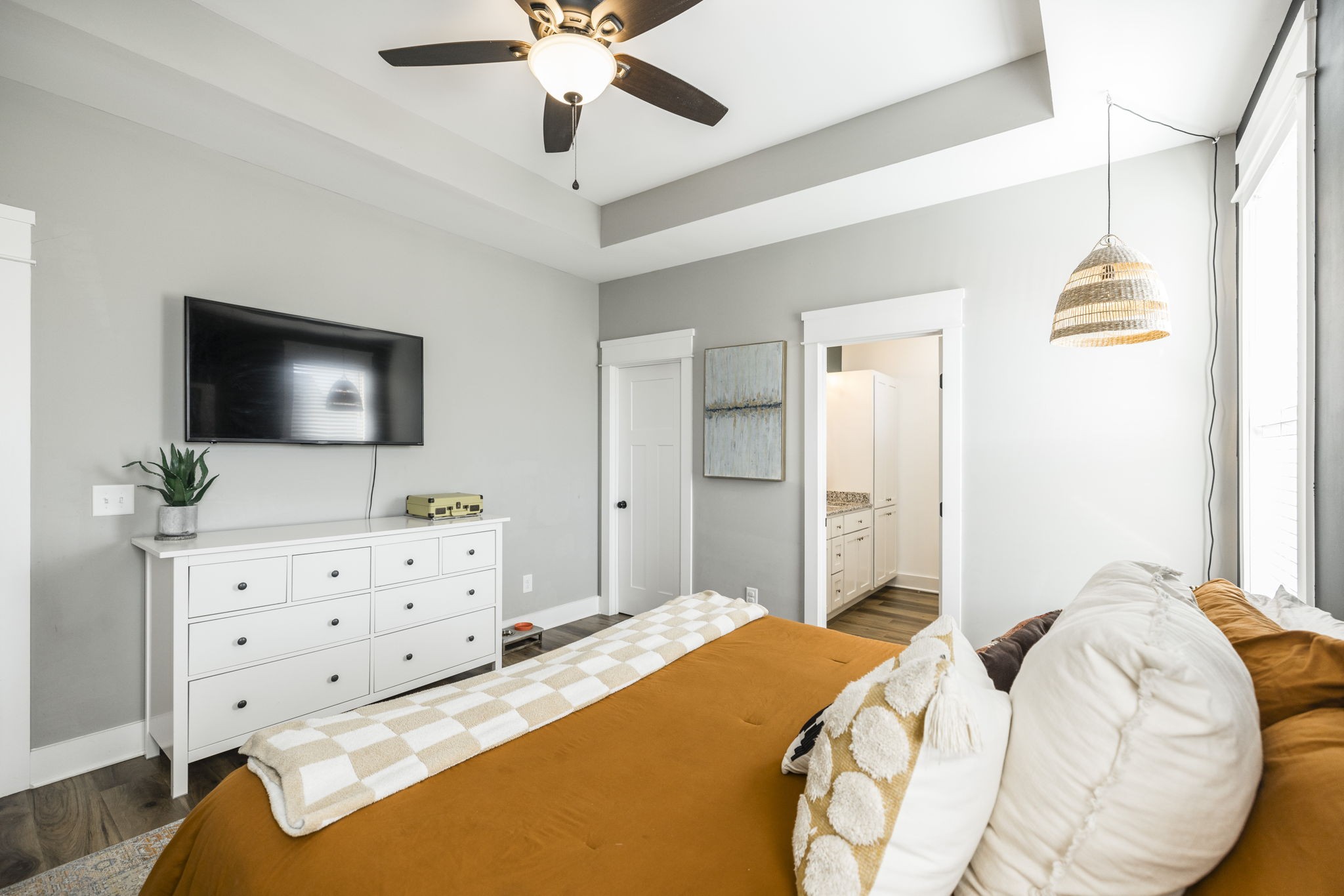 324 East Biggs Road Portland, TN 37148 - Photo 51 of 57 a bedroom with a bed and a flat screen tv