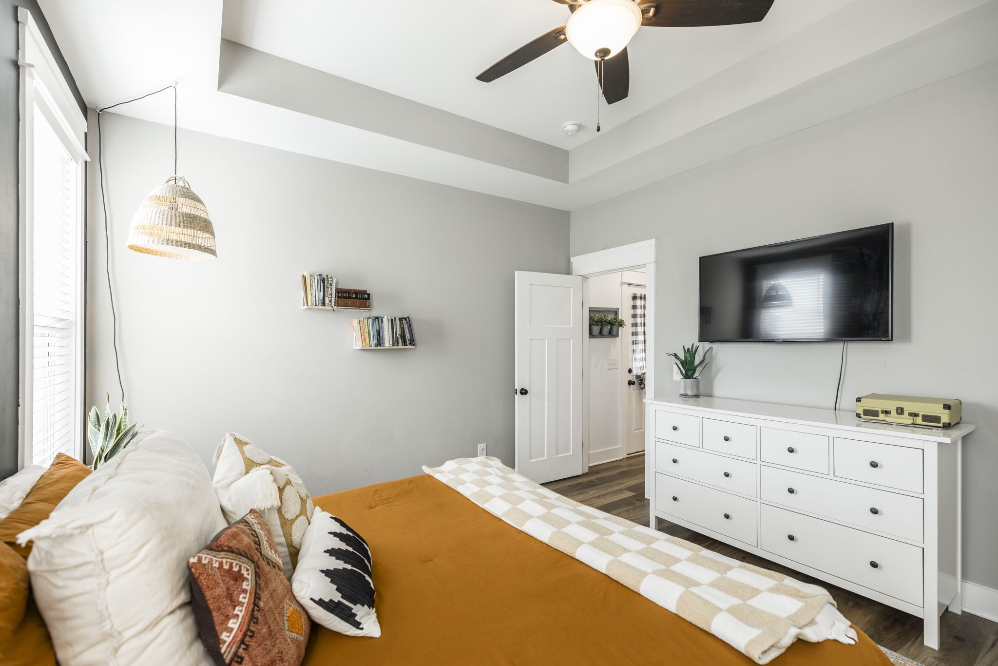 324 East Biggs Road Portland, TN 37148 - Photo 53 of 57 a bedroom with a bed and a flat screen tv