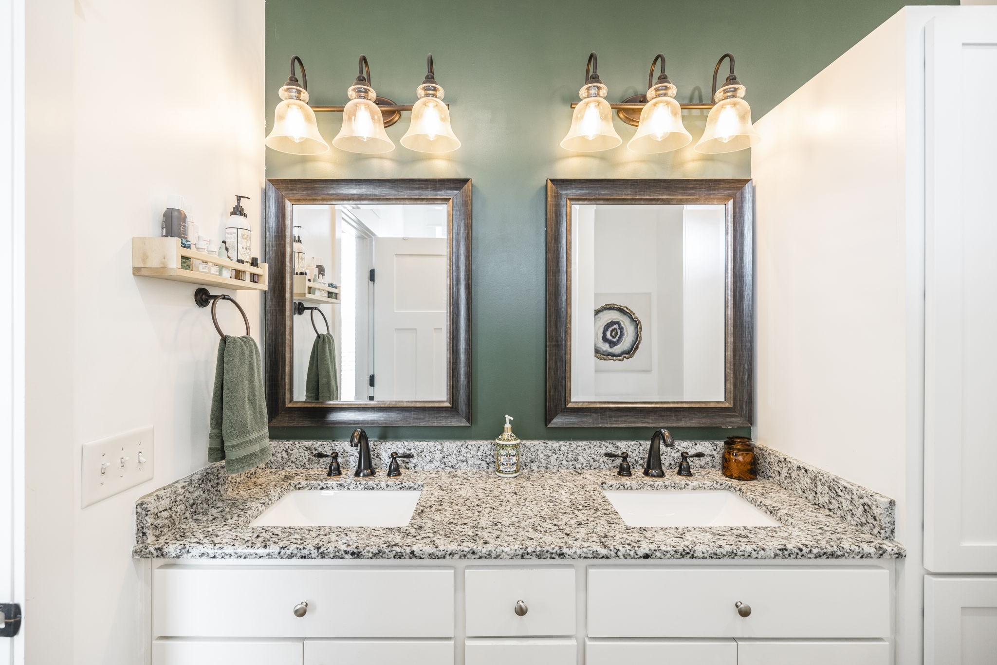 324 East Biggs Road Portland, TN 37148 - Photo 55 of 57 a bathroom with double vanity sinks and a mirror