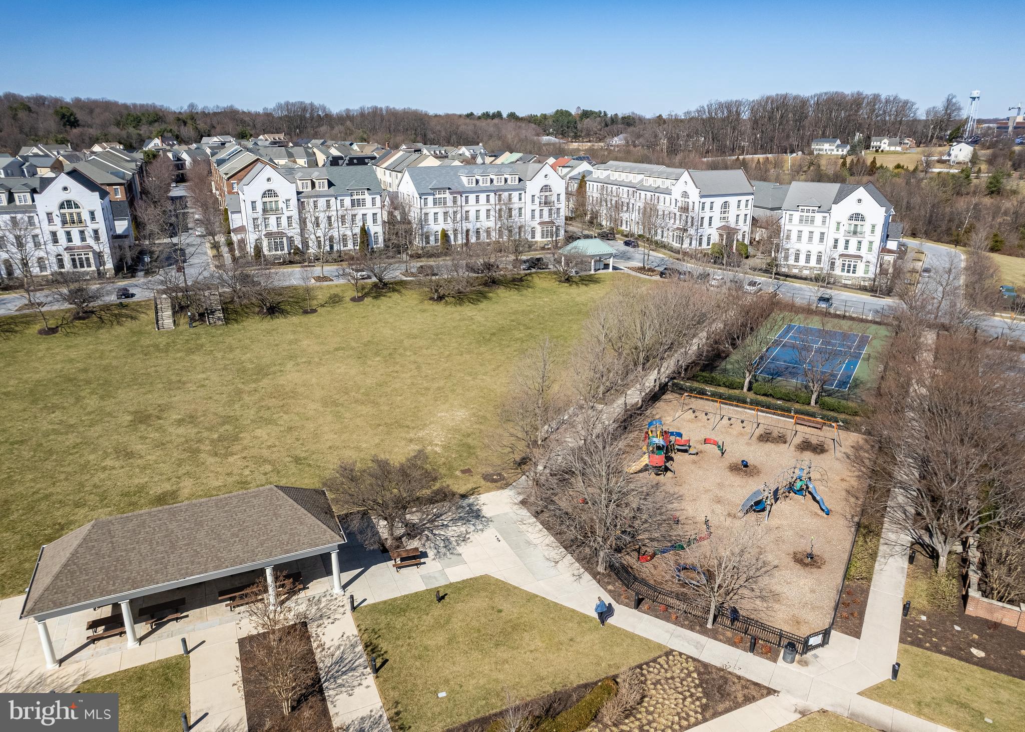 7662 Maple Lawn Boulevard, Unit 26 Fulton, MD 20759 - Photo 33 of 37 an aerial view of residential houses with outdoor space