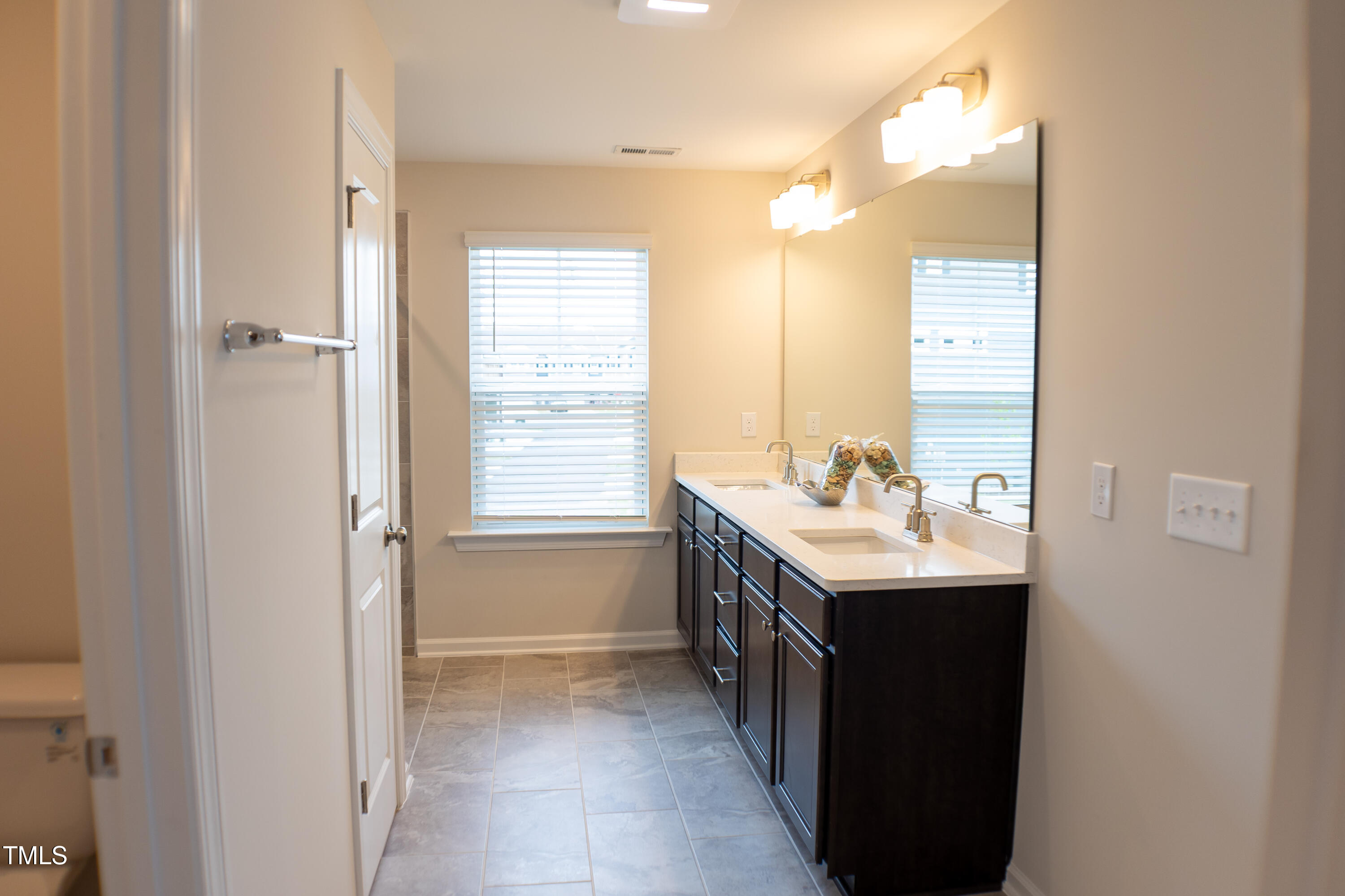 856 Patriot Summit Lane Apex, NC 27523 - Photo 14 of 25 a bathroom with a sink and a mirror