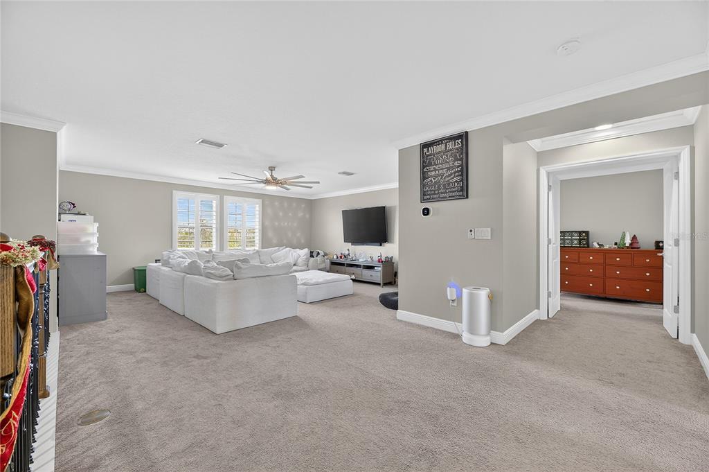 7424 Paradiso Drive Apollo Beach, FL 33572 - Photo 76 of 99 a living room with furniture and a flat screen tv