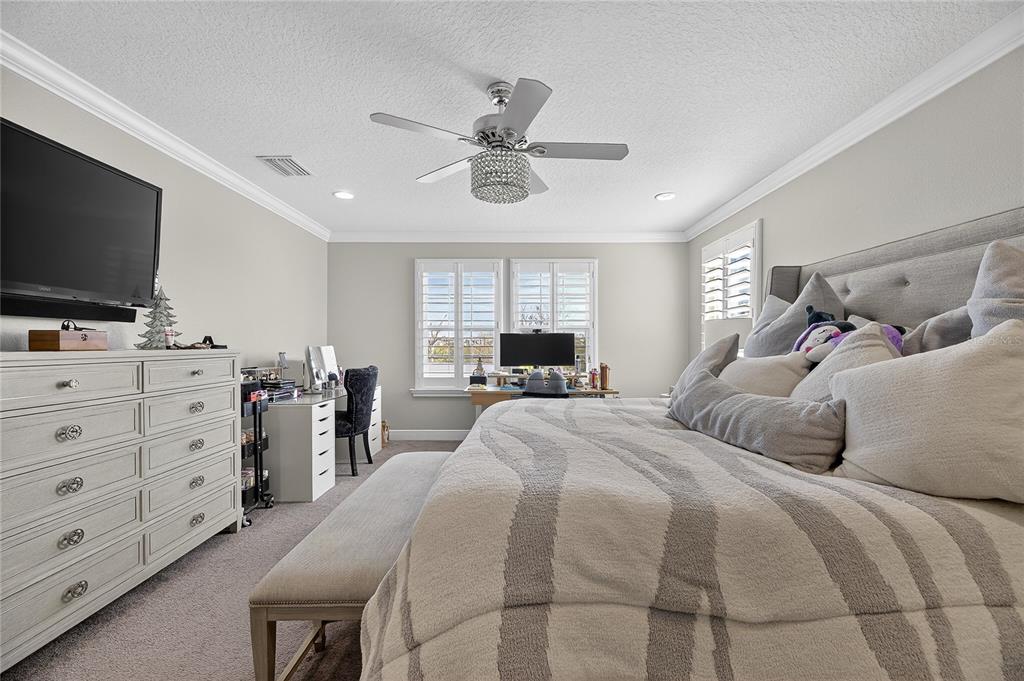 7424 Paradiso Drive Apollo Beach, FL 33572 - Photo 88 of 99 a bedroom with a bed and a flat screen tv