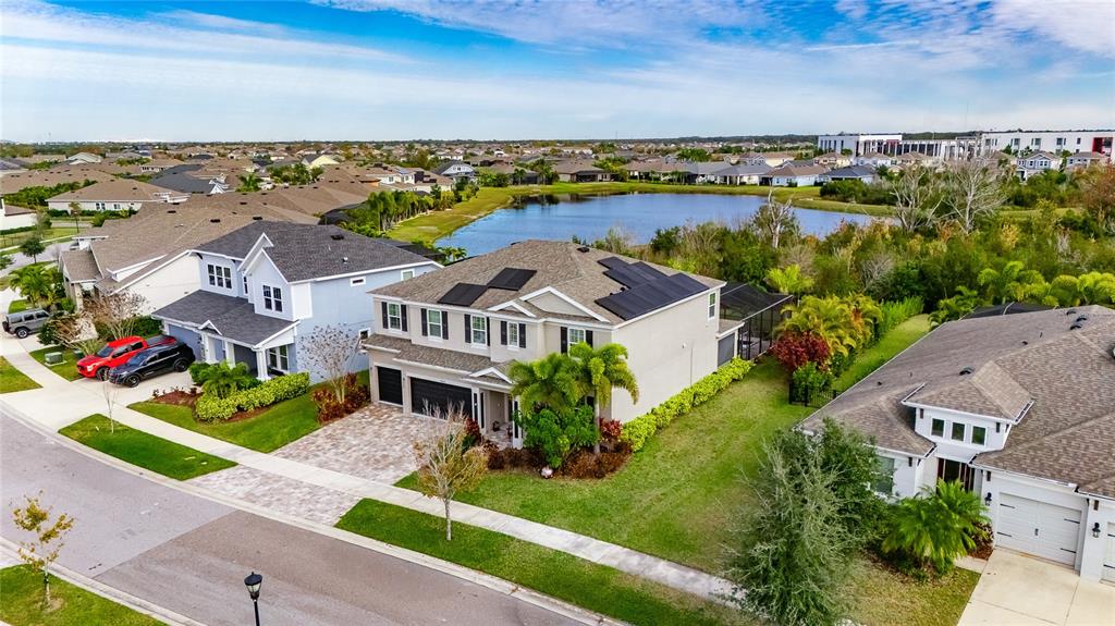 7424 Paradiso Drive Apollo Beach, FL 33572 - Photo 96 of 99 an aerial view of residential houses with outdoor space and ocean view