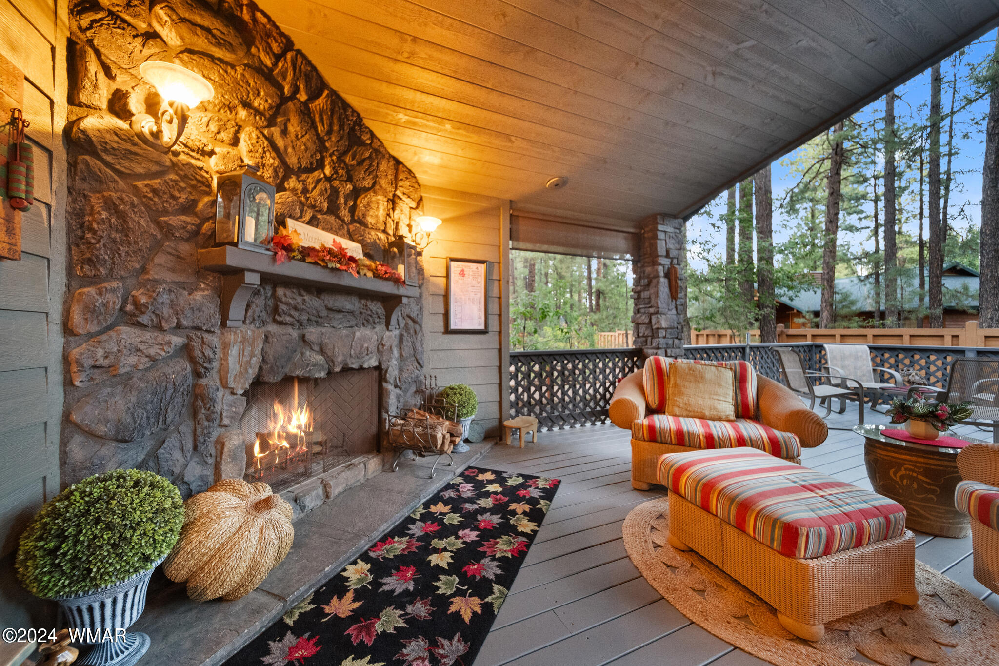 Back Deck Fireplace