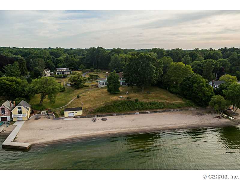 630 Rock Beach Road Irondequoit, NY 14617 - Photo 22 of 25 Waterfront. Aerial Photo of the 350 feet of lake f