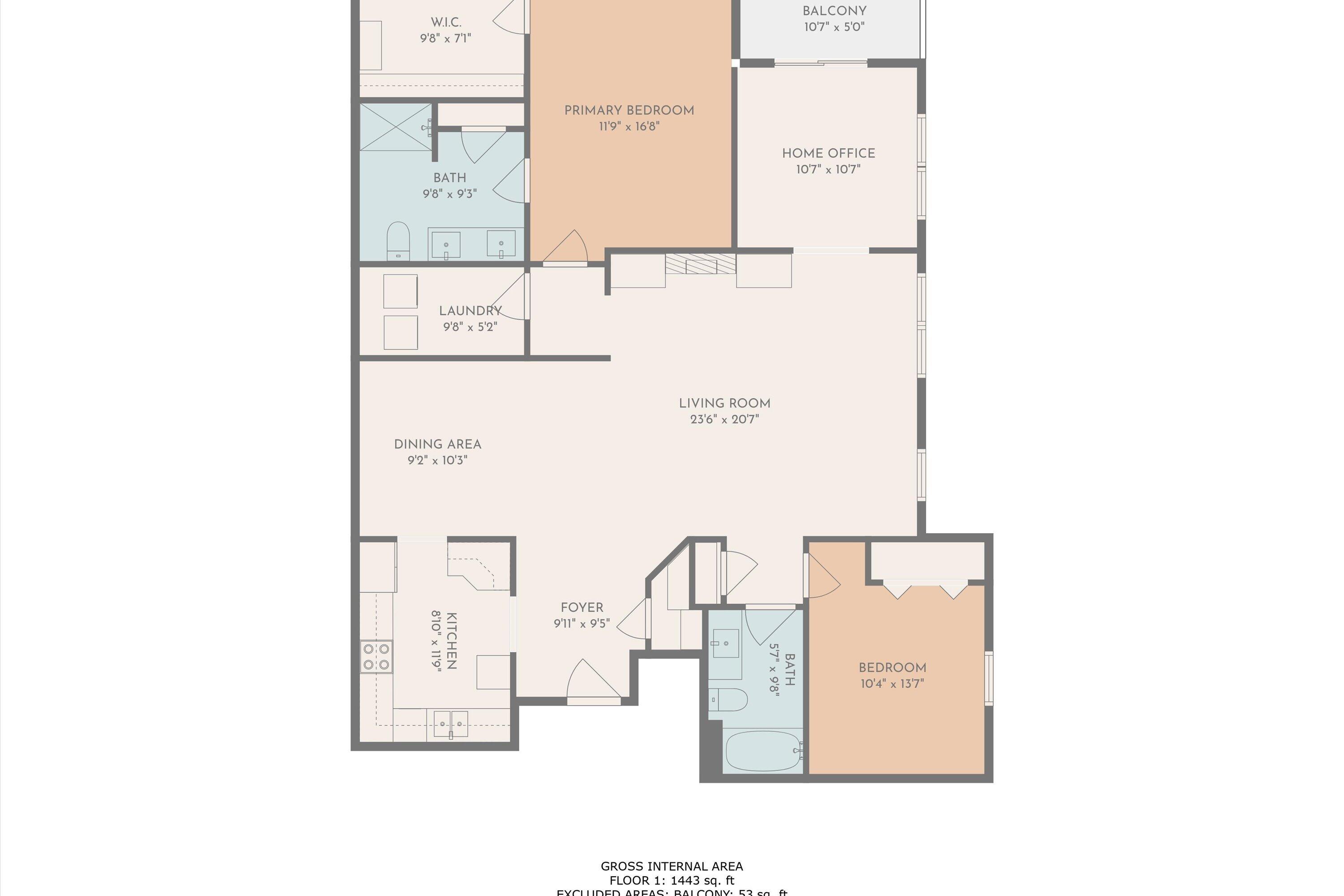4438 Pheasant Ridge Road, Unit 206 Roanoke, VA 24014 - Photo 46 of 46 46-Floor Plan