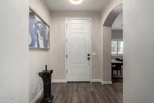 wooden floor and windows in a room