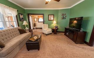 228 Clover Street Pittsburgh, PA 15210 - Photo 23 of 46 a living room with furniture and a flat screen tv