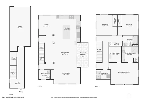 $799,000 | 8410 17th Avenue Southwest, Unit 3, Seattle, WA 98106