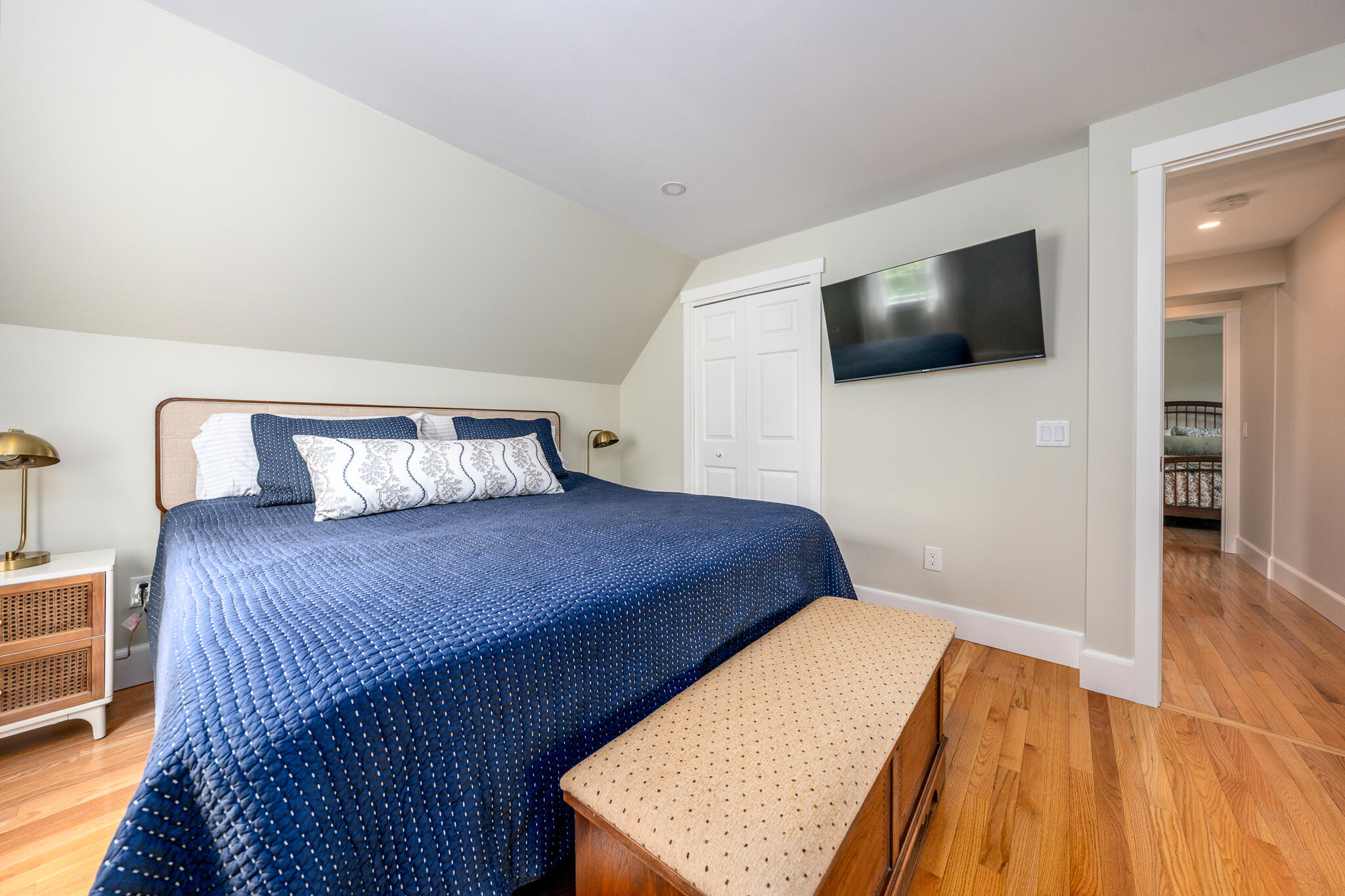 61 Angus Way Centerville, MA 02632 - Photo 27 of 59 a bedroom with a bed and flat screen tv