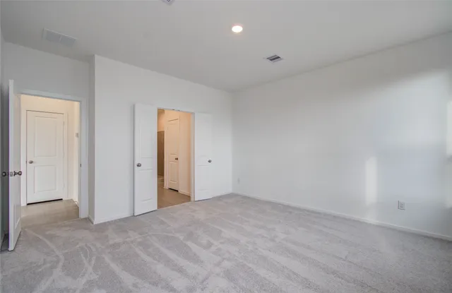 a view of an empty room