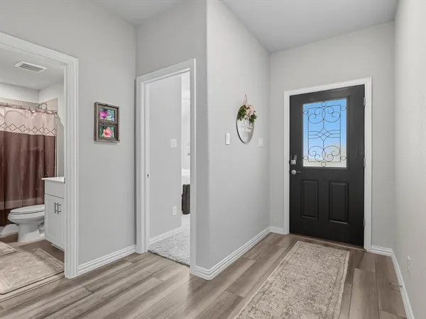 a view of an entryway door