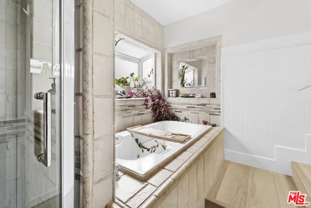a view of bathroom with dual sinks