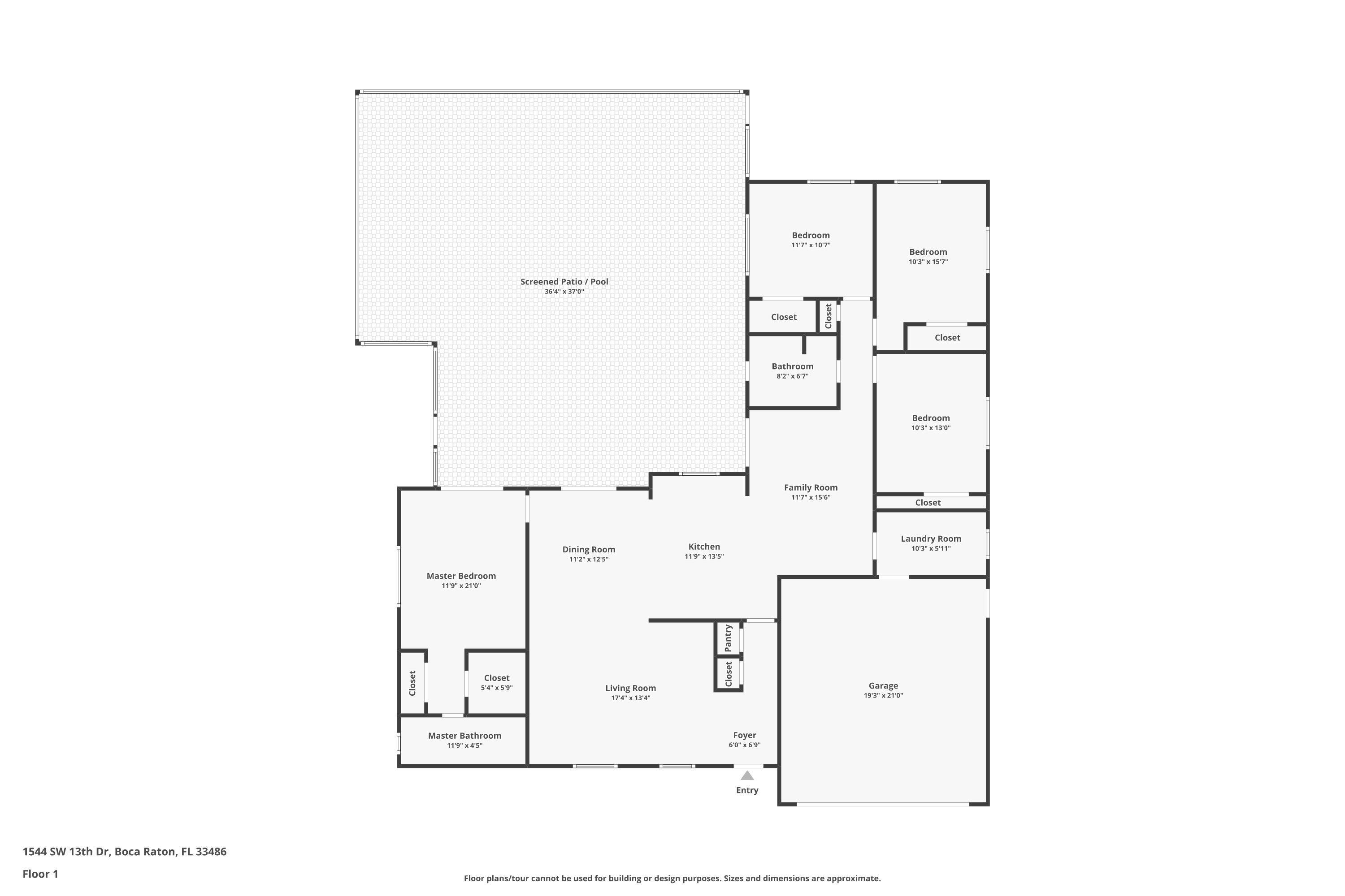 1544 Southwest 13th Drive Boca Raton, FL 33486 - Photo 26 of 26 Floor Plan