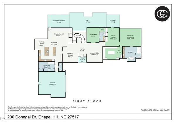 $2,500,000 | 200 Donegal Drive, Chapel Hill, NC 27517