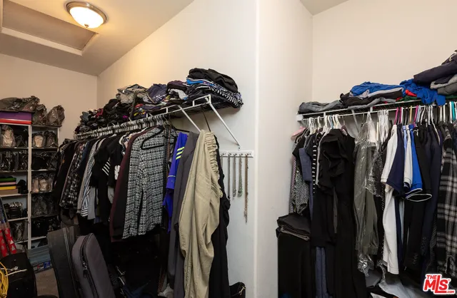 a view of a walk in closet